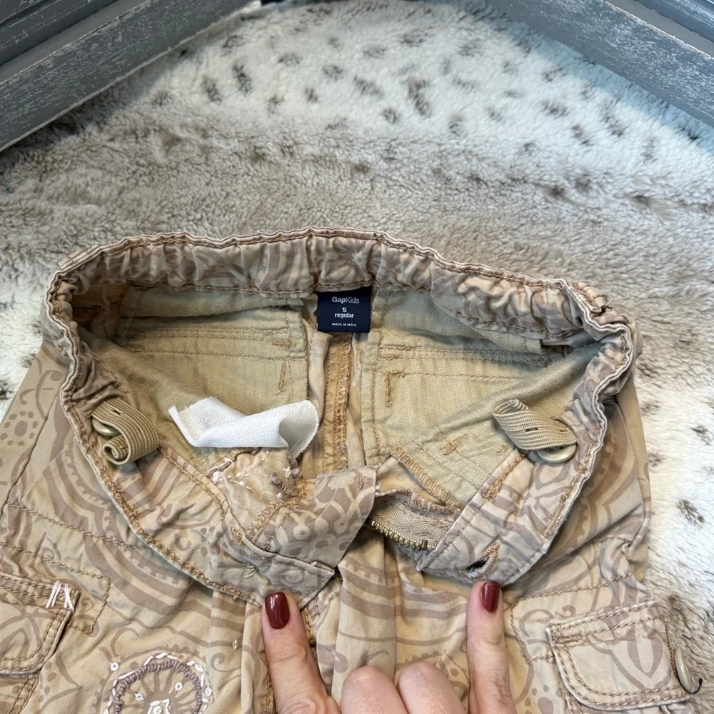 Gap Kids cream tan boho embroidered shorts girls 5T neutral girlhoodcore summer
